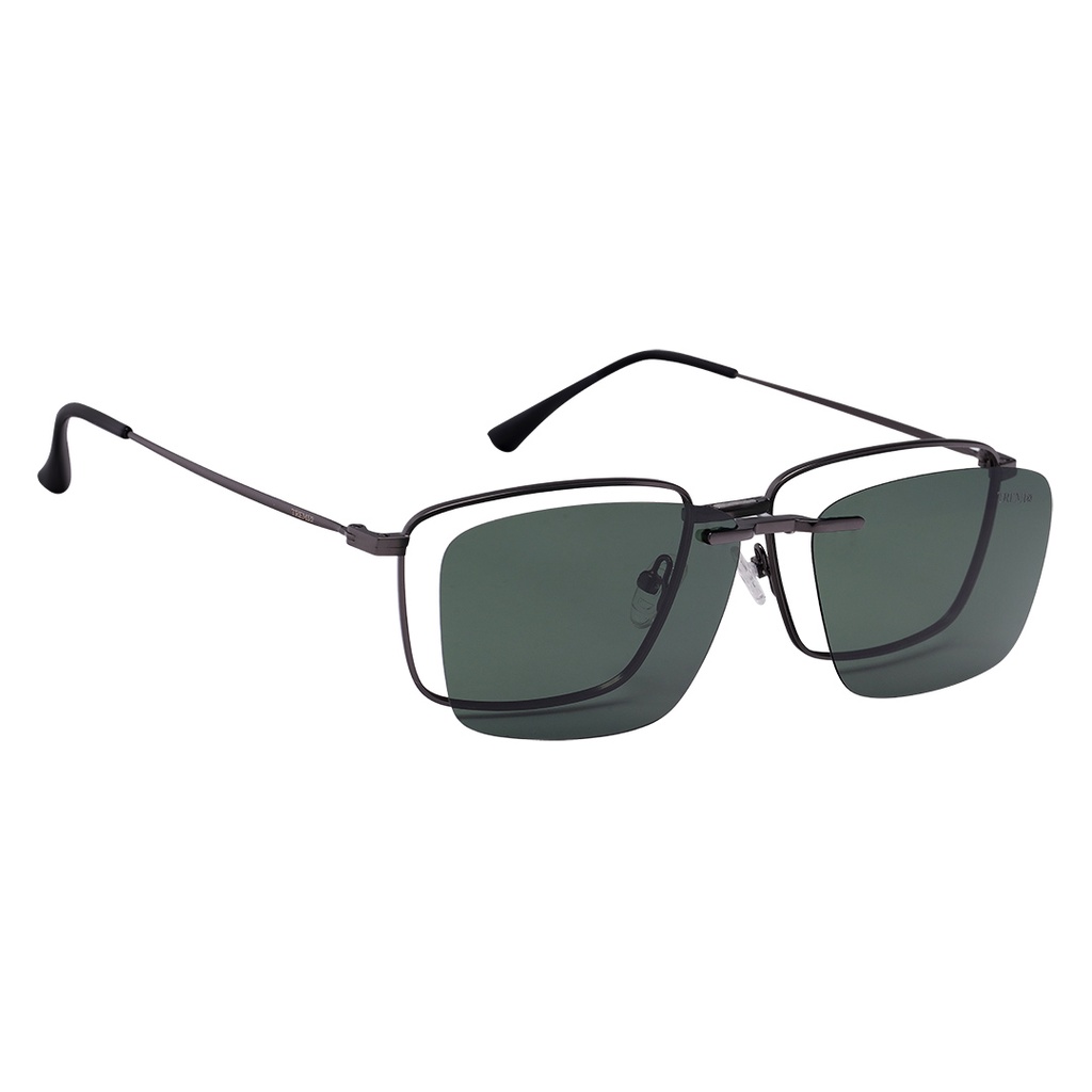 Armação Óculos Clipon De Grau e Sol Polarizado Masculino Lentes G15 Prata  Tx 9140 - Ótica Tremix