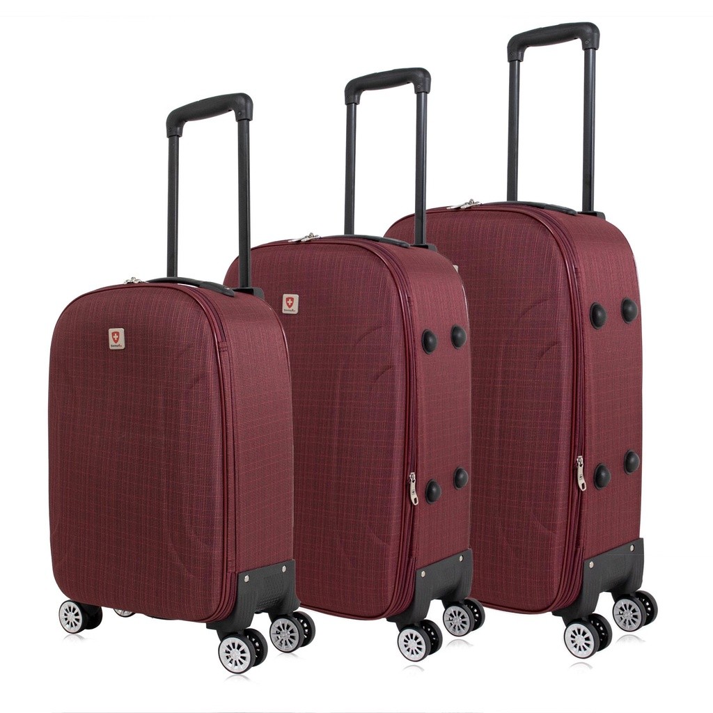Kit mala de viagem PMG Sion expansível Swiss Move Vinho
