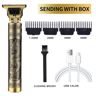 Máquina De Cortar Cabelo Dragão Para Barba Masculina Designer Aleatório Elétrico Profissional
