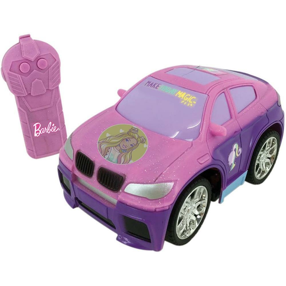 Carrinho Barbie Fashion Candide Driver com Controle Remoto 3 Funções