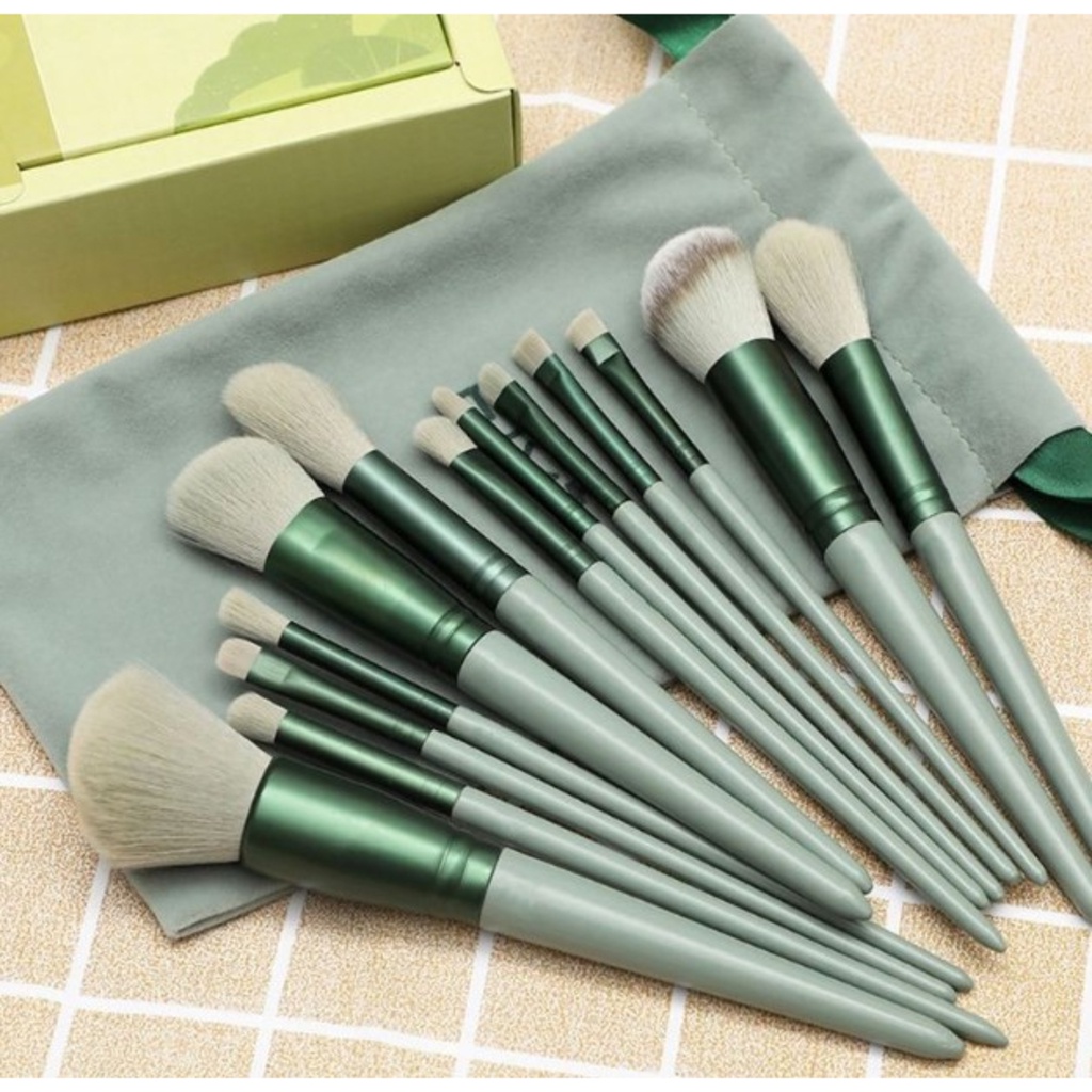 Kit 13 Pçs Pincéis De Maquiagem Contorno Kabuki Profissional-liang