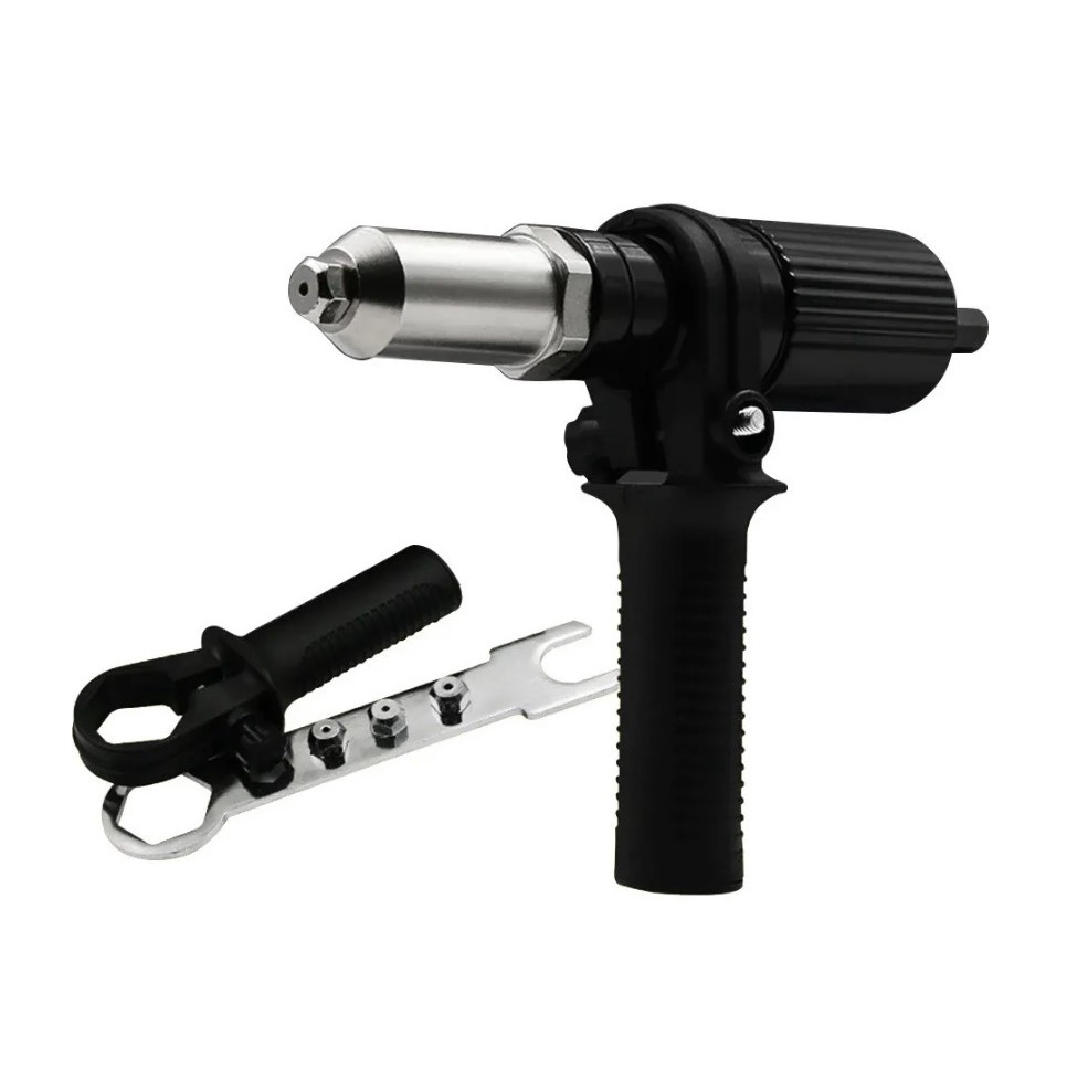 Kit Adaptador de Rebites Com 4 Bicos Rebitadeira Manual