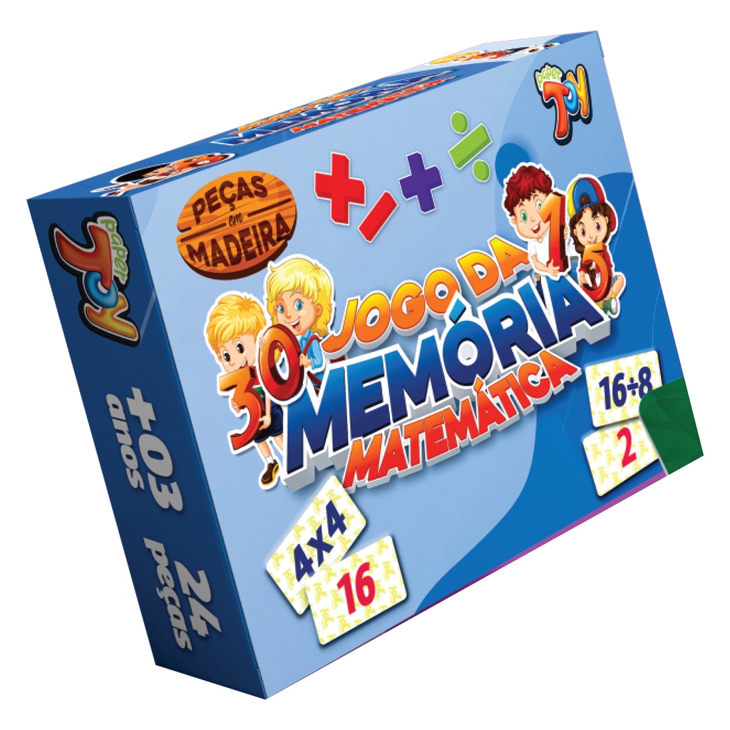 Jogo da Memoria Matematica 24 Pcs Mdf 3mm Jm007 | Shopee Brasil