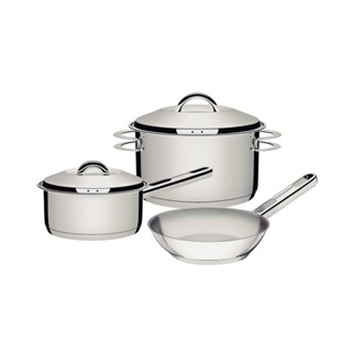 Jogo de Panelas Tramontina Solar, Inox 3 Peças