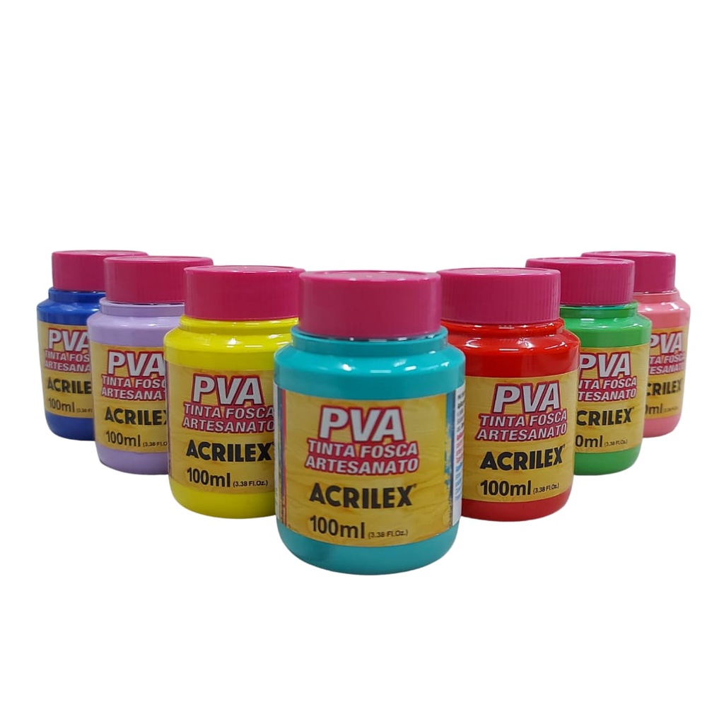 Tinta Artesanato Acrilex Pva Fosca 100 Ml