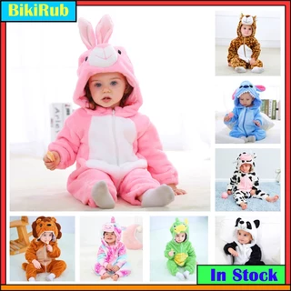 Roupa De Dormir Para Recém-Nascido Pijamas Baby Cute Rabbit Stitch Cow Lion Cartoon Romper Sleepsuit Toddler Animais Cosplay
