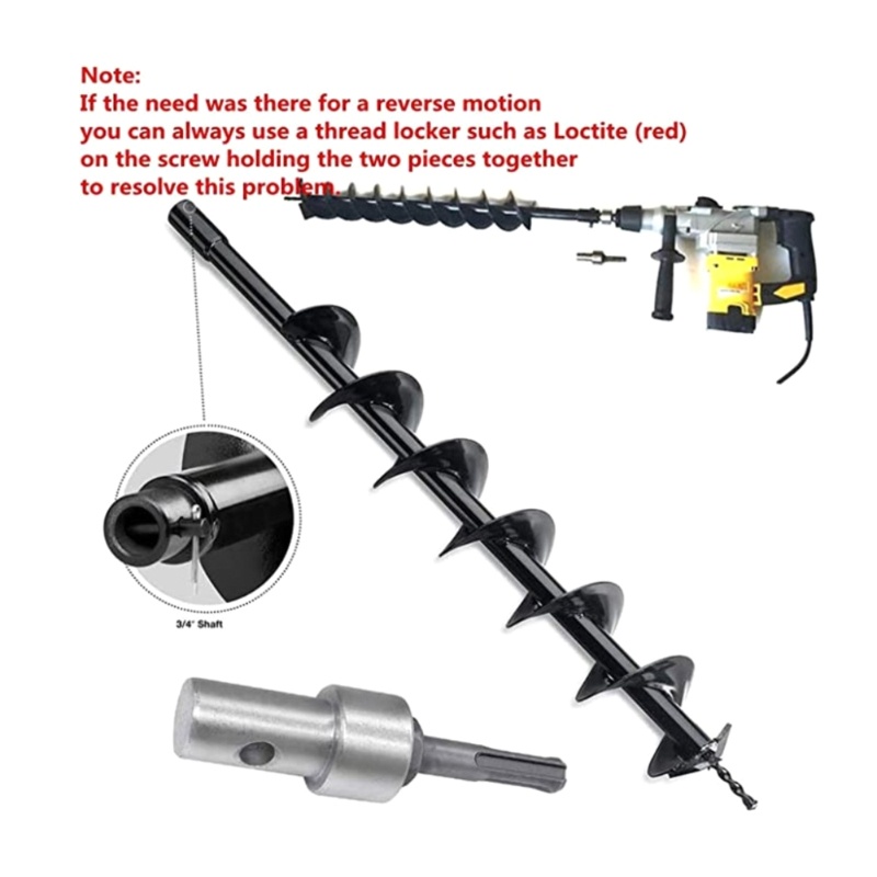 Zone Drill Bit for Earth Auger Head Bit SDS Auger Drill Arbor Earth ...