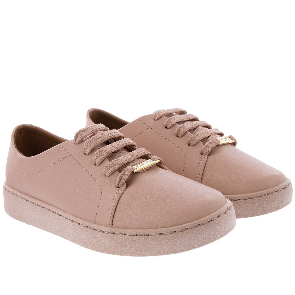 Tênis Plataforma TÃªnis Flatform Vizzano Listras Rosa Sandália