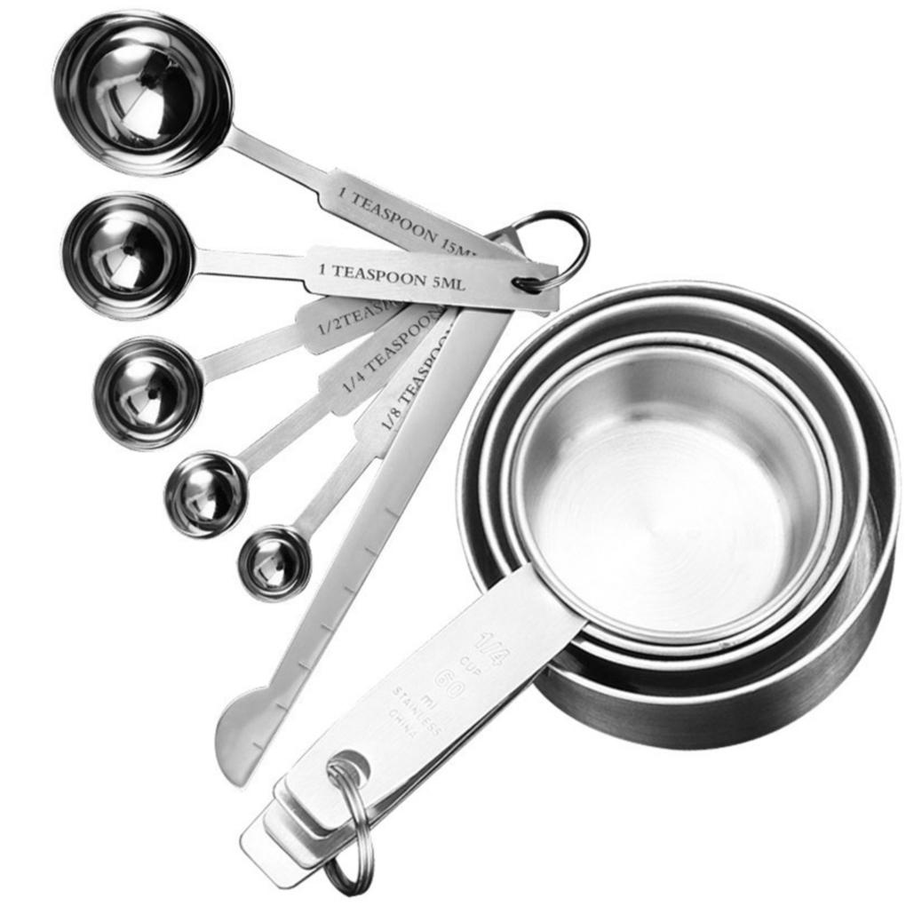 4Pcs Kit De Copos Medidores Tempero Para Panificação Com Balança De Cozinha Inoxidável