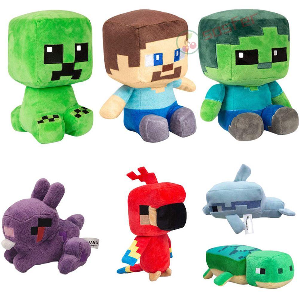 SOSFER Minecraft Toys Safe and Non-toxic Creeper Sheeper Sheep Enderman Coleção Periférica De Imagem Decoração De Casa