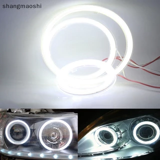 shan Branco COB SMD Angel Eyes Car Carro LED Fog Light Ring DRL Lâmpada De Teto Decoração