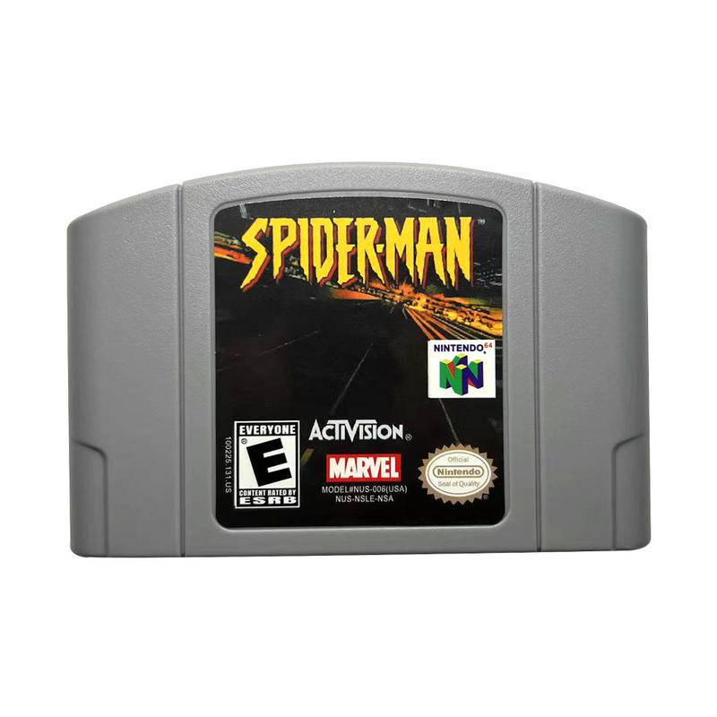 Nintendo Game Card Spider Man SPIDER-MAN N64 Game Card Game Card ...