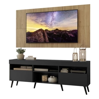Rack com Painel TV 65" Retrô Londres Multimóveis V3337