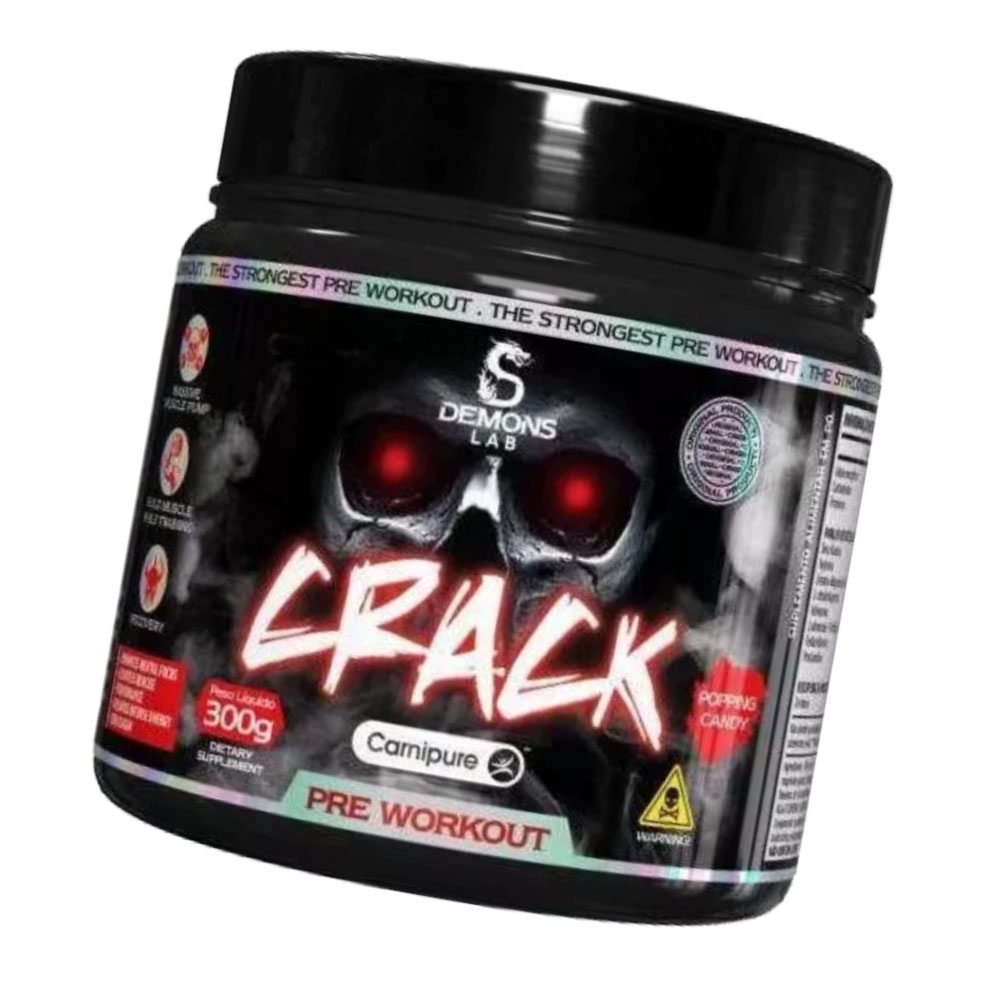 LANÇAMENTO PRE TREINO CRACK CARNIPURE 300G - DEMONS LAB