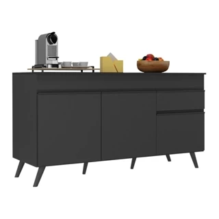 Balcão Cozinha Gabinete Pia 150cm 3 Portas 1 Gaveta Veneza Multimóveis V3740