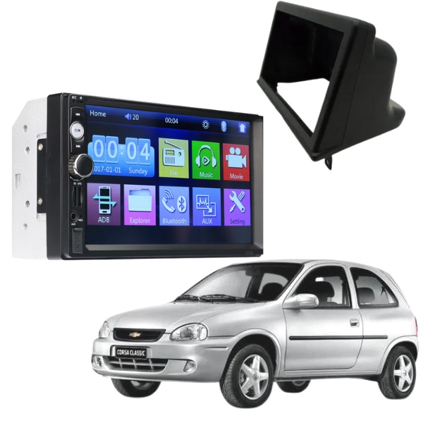 KIT MOLDURA E CENTRAL MULTIMIDIA MP5 7