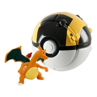Brinquedo Pokemon Psyduck Na Pokebola Boneco Articulado em