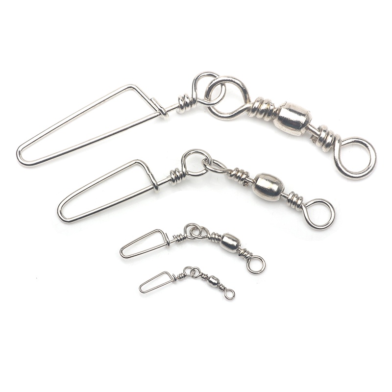 50pcs/lot Snaps Coastlock De Tamanho Grande E Gira O Anzol De Isca