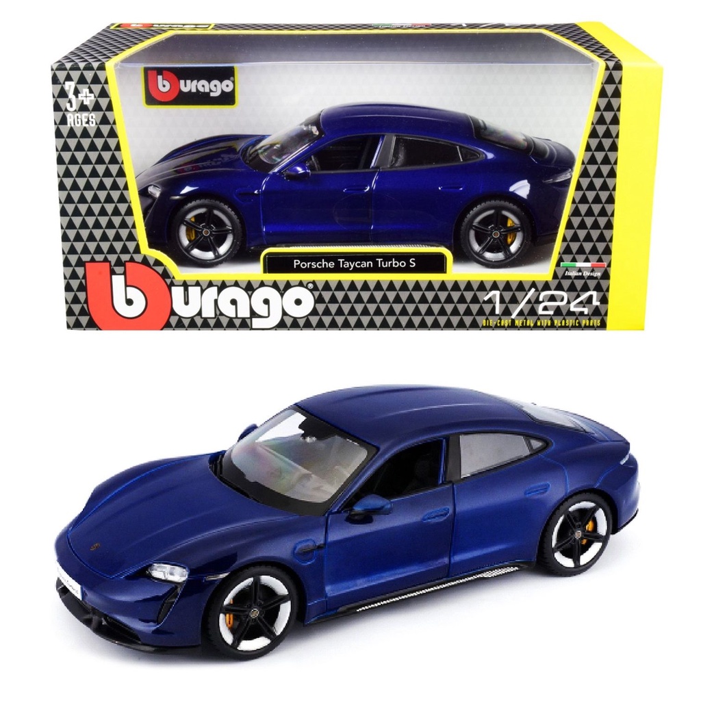 Porsche Taycan Turbo S - 1/24 - Bburago | Shopee Brasil