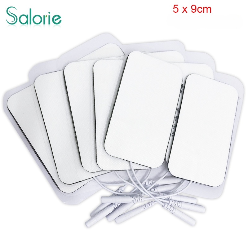 10/20pcs Almofadas Estimuladoras De Músculos De Eletrodos De Tecido Não Auto-Adesivo De Substituição Para Máquina De Terapia Digital De Dez