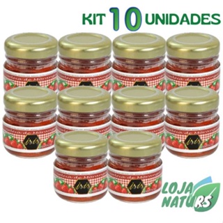 KIT 10 Mini Geleia sabor MORANGO 45g - ISIS