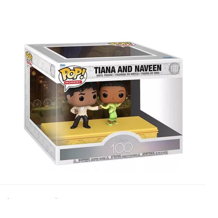 Funko Pop! Disney Princess: Tiana & Naveen Glitter Exclusivo Boxlunch - A  Princesa E O Sapo - #149