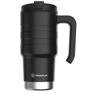 Copo Térmico Termolar Moove com Tampa 590ml Preto Inox