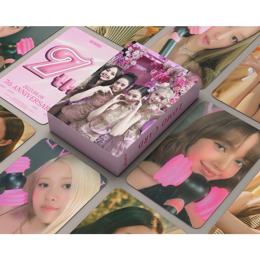 KPOP 55pcs/box BLACKPINK Photocard 7o Aniversário Cartão Postal