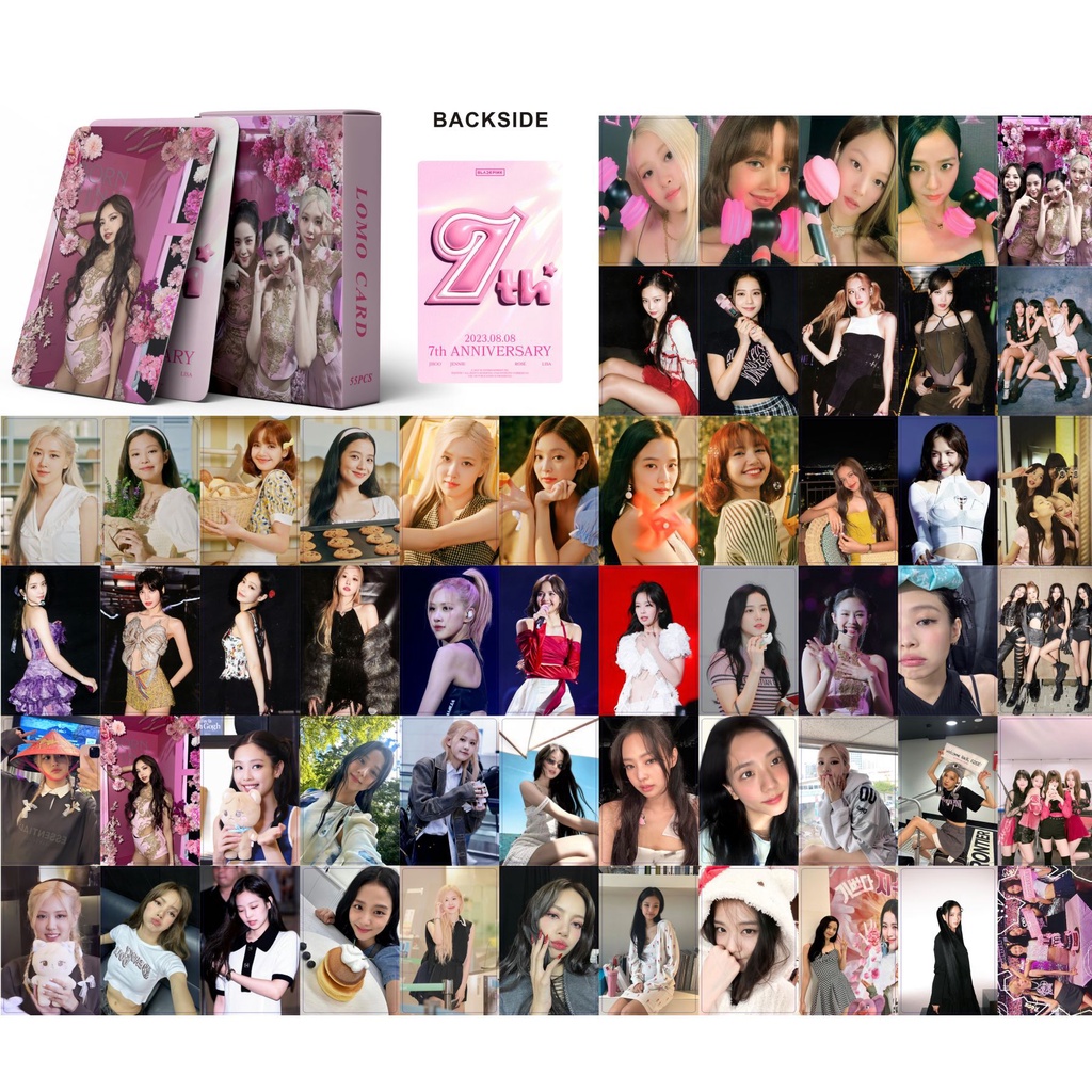 KPOP 55pcs/box BLACKPINK Photocard 7o Aniversário Cartão Postal