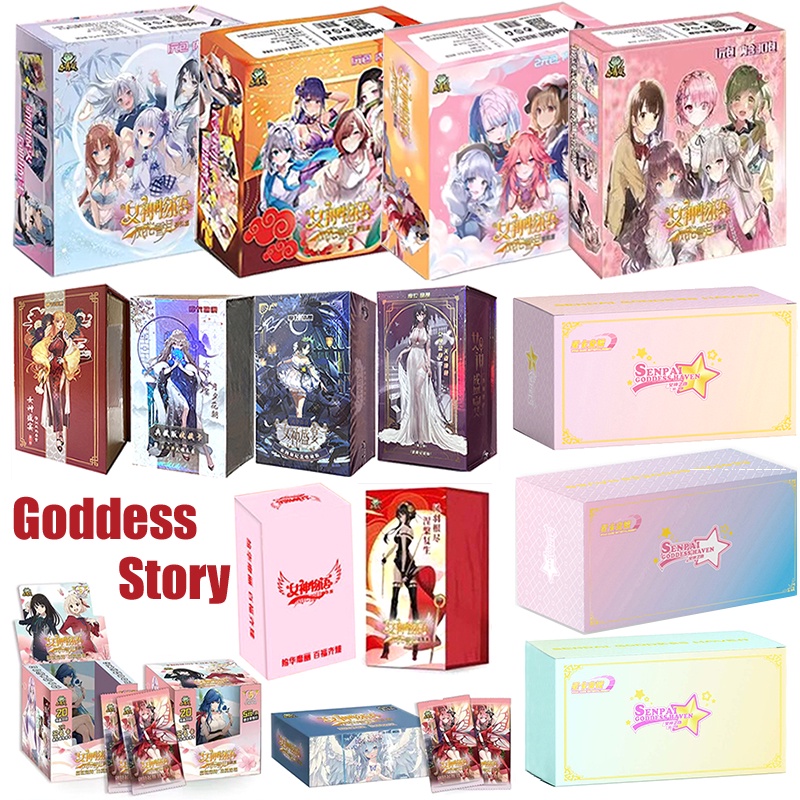 Deusa Story Collection PR Cards Booster Box Anime Girl Party Swimsuit Tcg Game Card Criança Crianças Brinquedo Para Família Presente De Aniversário