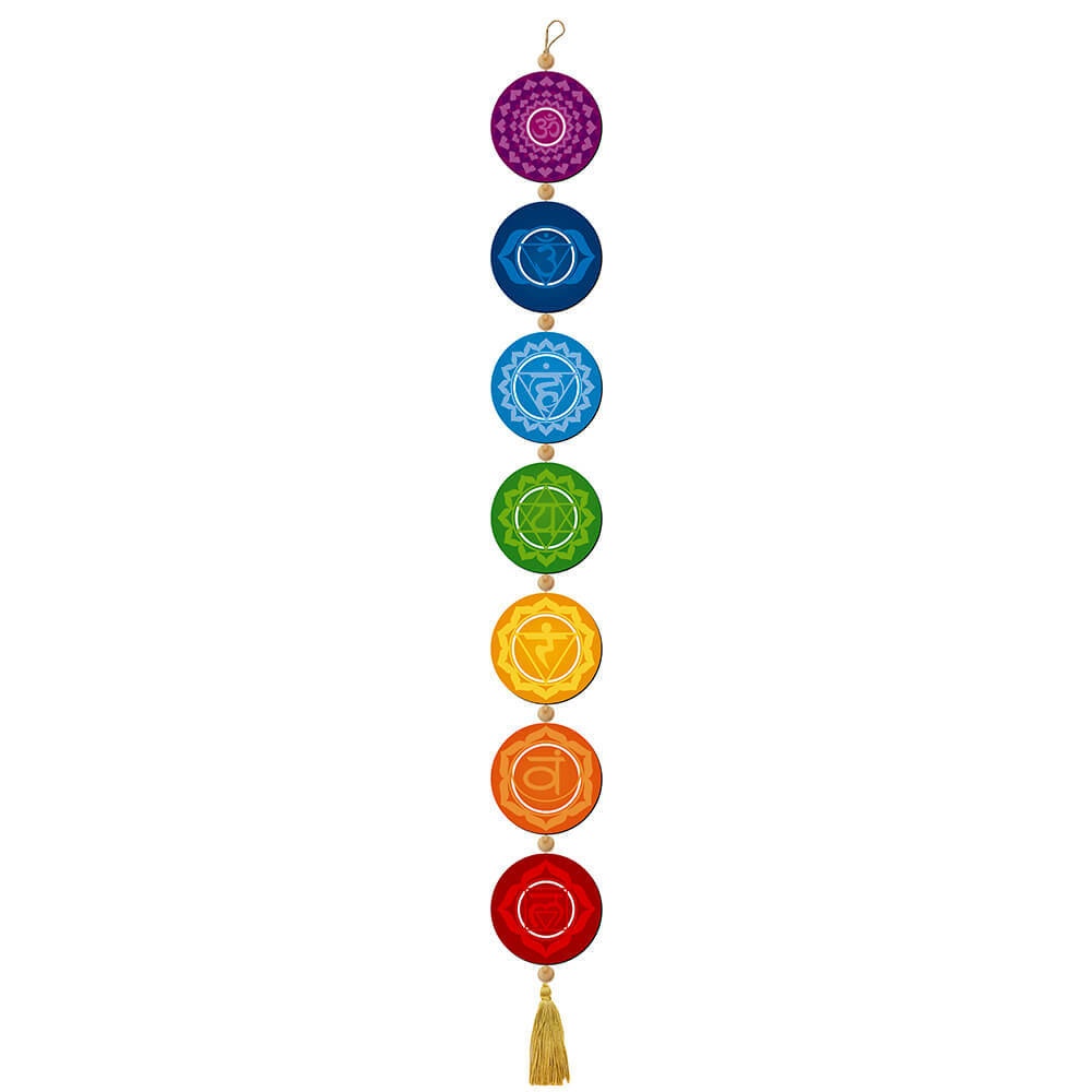 Placa Decorativa Em Mdf - 7 Chakras - 9,5 X 91 Cm