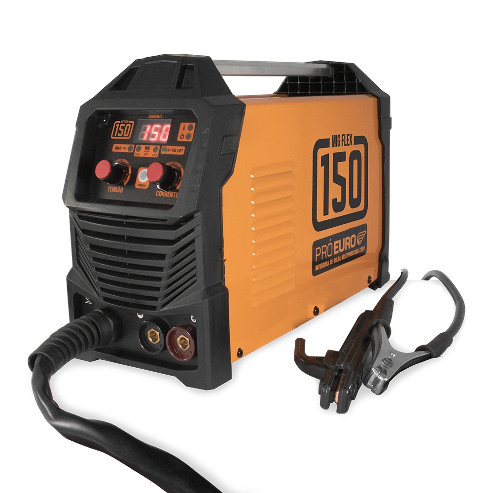 Máquina Solda Inversora Mig 150a Bivolt Sem Gás Tig Lift Pró Euro ...