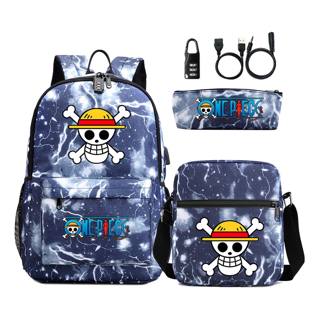 Mochila One Piece anime manga adolescentes escolar do estudante Viagem em  Promoção na Shopee Brasil 2023