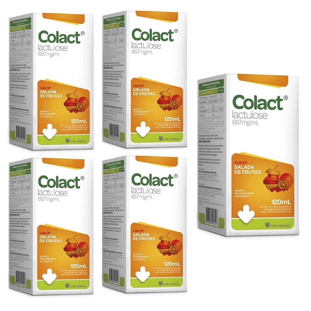Kit Colact Com 5 Unidades Sabor Salada De Frutas 120ml Cada | Shopee Brasil