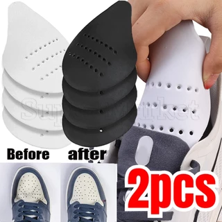 1 Par Anti-Crease Shoe Shield/Sapatilhas Respiráveis Protetor/Extensor De Suporte Superior Rugas
