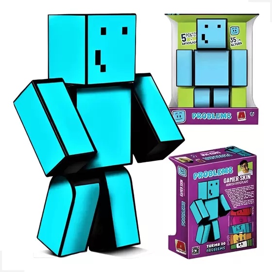 Lançamento do Boneco Marcelodrv Minecraft Streamers 35 Cm Jogo - ZOOM  BRINQUEDOS E PRESENTES