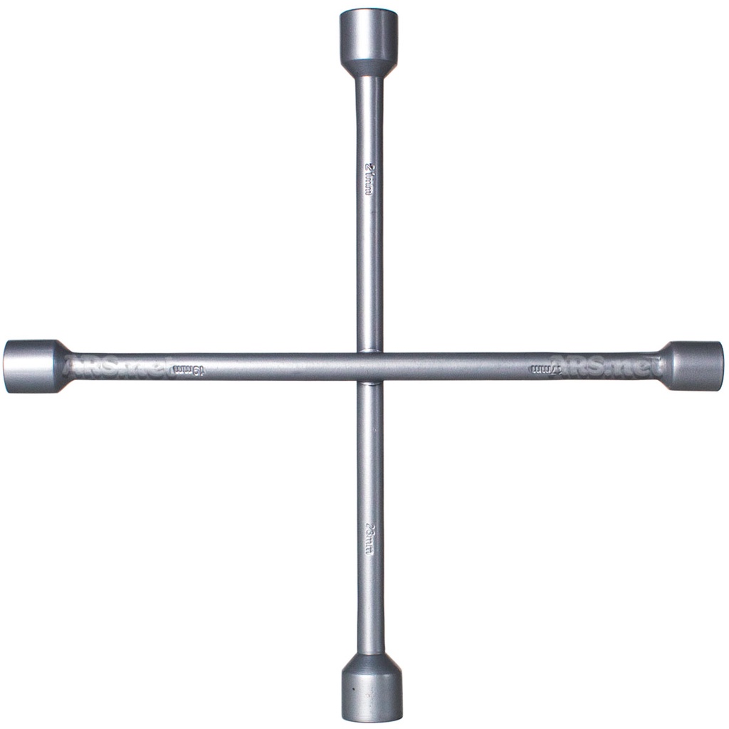 Chave De Roda Tipo Cruz 4 Bocas Aço Profissional 17x19x21x23
