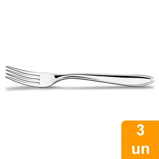 Garfo de Mesa Brinox Lyon, Aço Inox, 3 Peças