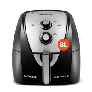Fritadeira sem Óleo Mondial Air Fryer AFN-80-BI 8 Litros Preto/Inox