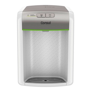 Purificador de Água Consul CPB34ASVNA, Refrigeração Eletrônica com Filtragem, Branco/Prata, Bivolt