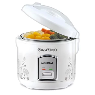 Panela Eletrica de Arroz Mondial Branca 700w 10x PE-10 -110V