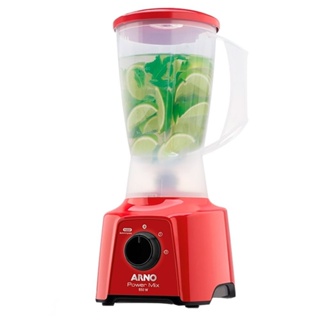 Liquidificador Arno LQ11 Power Mix Copo de Plástico 2 Velocidades + Pulsar 550W Vermelho