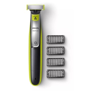 Aparador de Pelos Philips One Blade QP2530/10, 4 Pentes, Cinza/Verde, Bivolt