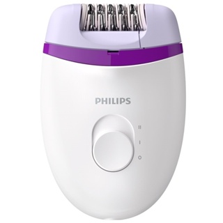 Depilador Philips Satinelle Essential BRE225/00 c/ Fio, 2 Velocidades, Lavável, Branco/Lilás Bivolt