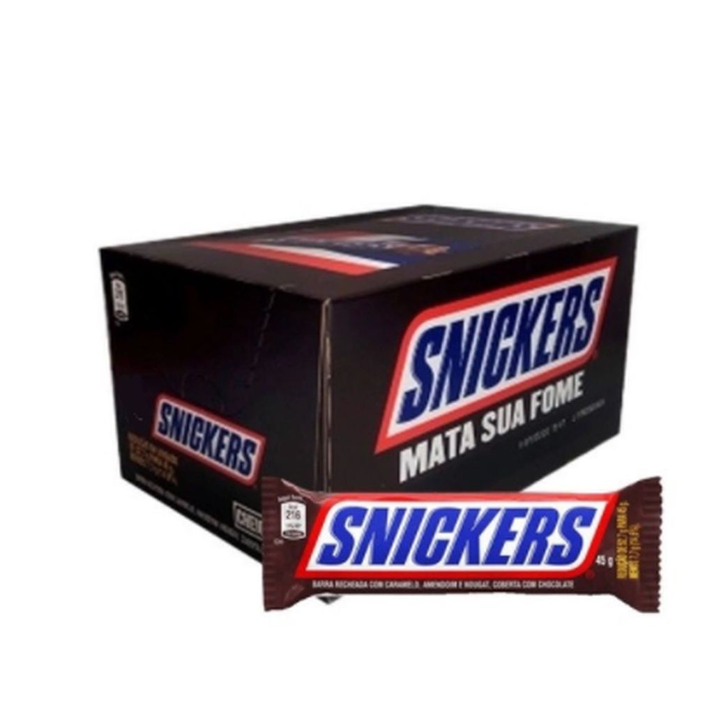 Chocolate Snickers Original 20X45G | Shopee Brasil