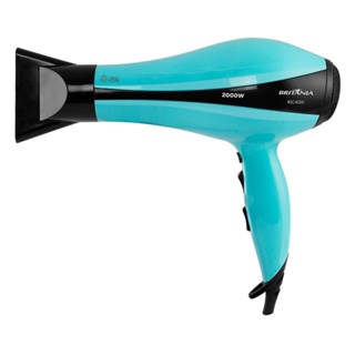 Secador de Cabelo Britânia com 3 Temperaturas, 2 Velocidades, 2000W, Azul Claro