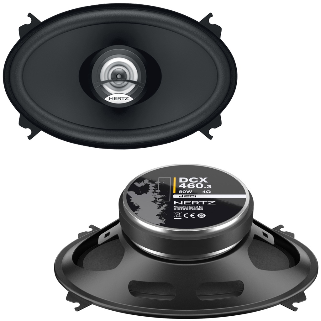 Par de Alto Falantes Coaxial Hertz 4X6