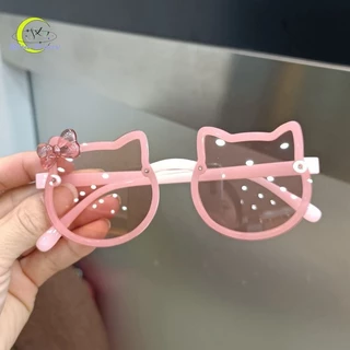 Óculos De Sol Polarizados Sem Borda Para Crianças Vintage Kids Cartoon Animal Rimless Boy Girl Proteção O Exterior Uv400