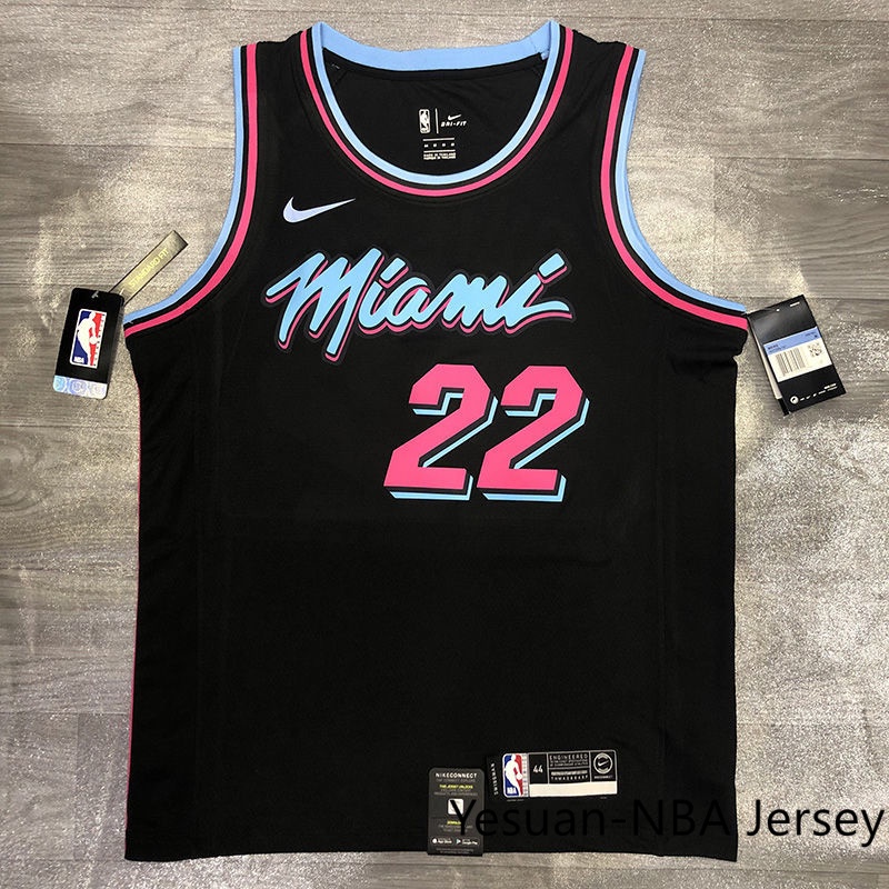Hot pressed camiseta de Jimmy Butler Miami Heat Jersey preto blusa regata de basquete 22 nba Jersey