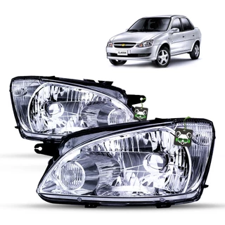 Farol Cromado Corsa Classic 2011 2012 2013 2014 2015